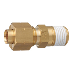 Connector - Straight, Quick Seal, Insert-Less, Brass, 4A01 Series 4A01-3208