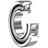Angular Contact Ball Bearings - With or Without Seals, Single or Double Row.
