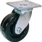 Casters - Urethane with swivel or fixed plate, without brake, 14/34 series (Heavy load).