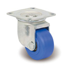 Casters - Compact MC nylon with steel swivel plate and accessories, JW, MCB/JW series (Heavy load).