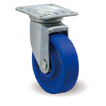 Casters - MC Nylon with Supported Steel Swivel Plate, J, MCB/J Series.