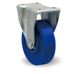 Casters - MC nylon with fixed steel bracket plate, K, MCB/K series.
