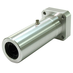 Linear Ball Bushings - With square flange, long type, aluminum body. LFWL Series.
