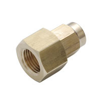 Connector - Straight, Compression Fittings, Spatter Resistant, Brass, NKCF Series