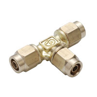 Tees - Union, Compression Fittings, Spatter Resistant, Brass, NKE Series