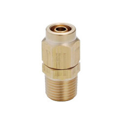 Connector - Straight, Compression Fittings, Spatter Resistant, Brass, NKC Series