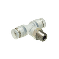 for Clean Environment, Tube Fitting Polypropylene Type Tee, Screw Element SUS304