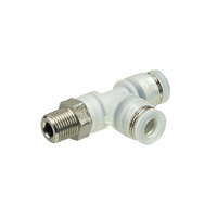 Tube Fitting Polypropylene Type Branch Tee Thread Part SUS304 for Clean Environments