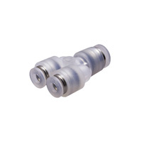 Tube Fitting Polypropylene Type Different Diameters Union Y for Clean Environments