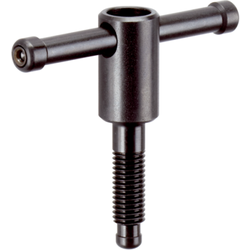 Knobs - With movable lever, DIN 6306 standard.
