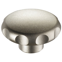 Knobs - Made of stainless steel, with lateral machining for improved grip.