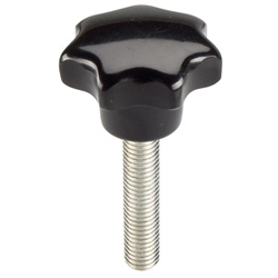 Knobs - With external threaded stud, DIN 6336 standard.