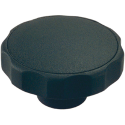 Knobs - Thermoplastic/polyamide, with internal threading.