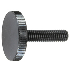 Knobs - With straight knurling and long stem.