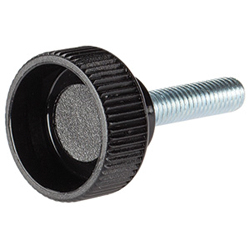 Knobs - With external thread and straight knurling.