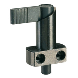 Indexing Plungers - Compact, flanged lever type.