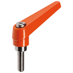 Clamping Lever - Adjustable, male thread, stainless steel internals.