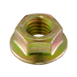 Flanged Nut with Serrations, Small Flange