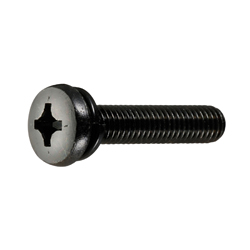 Binding Head Screw with Spring Washer - Steel, Stainless Steel, Brass, Phillips