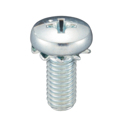 Binding Head Screw with External-Tooth Washer - Steel, Stainless Steel, Phillips