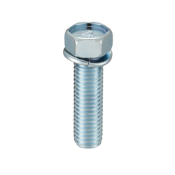 Small Hex Head Screw with Wave Lock Washer - Steel, 4-Mark, M8/M10