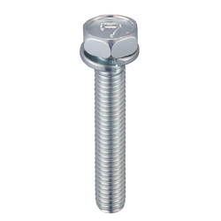 Hex Head Screw with Spring Washer - Steel, Class 8.8, 7-Mark, M6