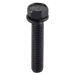 Small Hex Head  Screw with Spring Washer - Steel, 7-Mark, M8, P=2 HXNSMBA-STC-M8-40