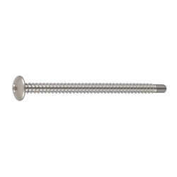 Self Tapping Screws - Truss Head, Phillips Drive, Cross Recessed, Solid Flanged End