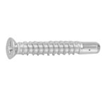 Self Tapping Screws - Low Flat Head, Phillips Drive, Cross Recessed, Solid Flanged End, D=6