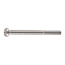 Self Tapping Screws - Pan Head, Phillips Drive, Cross/Straight Recessed, Solid Flanged End, Type 2, G=15