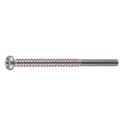 Self Tapping Screws - Pan Head, Phillips Drive, Cross/Straight Recessed, Solid Flanged End, Type 2, G=20 CSBPNS20-SUS-TP4-55