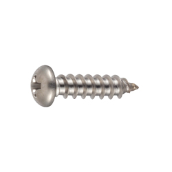 Self Tapping Screws - Button Head, Phillips Drive, Cross Recessed, Stainless Steel, Type 1, A Shape