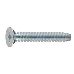 Self Tapping Screws - Disc Head, Phillips Drive, Cross Recessed, Type 2, Grooved B-1 Shape