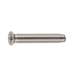 Self Tapping Screws - Low Flat Head, Phillips Drive, Cross Recessed, Type 3, Grooved C-0 Shape, D=6