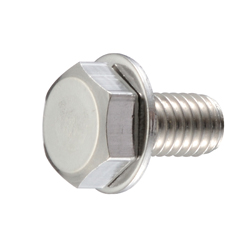 Hex Head Bolt with Flat Washer - Steel, Stainless Steel, M4 - M16