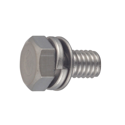 Hex Head Screw Spring and Small Flat Washer - Steel, Stainless Steel, M4 - M8