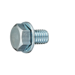 Hex Head Screw with ISO Flat Washer - Steel, M8