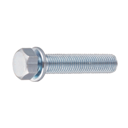 Small Hex Head Bolt with Spring Washer - Steel, M10, Fine, P-2 HXNSMT2-STU-MS10-16