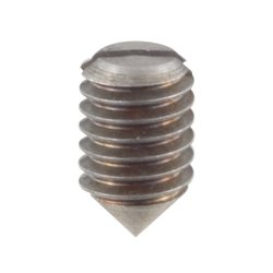 Cone-Point Set Screw - M2 - M8, Coarse, Slotted