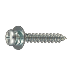 Self Tapping Screws - Pan Head, Phillips Drive, Type 1, A Shape, Washer Included CSPPNSND-STC-TP4-20