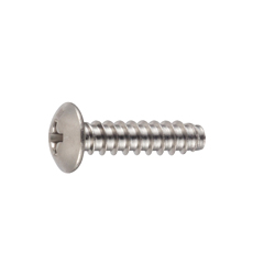 Self Tapping Screws - Small Truss Head, Phillips Drive, Cross Recessed, Type 2, Grooved B-0 Shape
