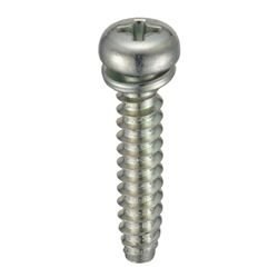 Self Tapping Screws - Pan Head, Phillips Drive, Cross Recessed, Type 2, Grooved B-1 Shape, Washer Included CSPPNNNDP2-STC-TP5-16