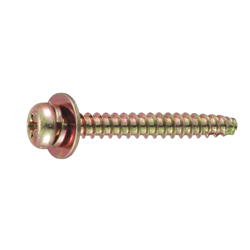 Self Tapping Screws - Pan Head, Phillips Drive, Cross Recessed, Type 2, Grooved B-1 Shape, Washers Included