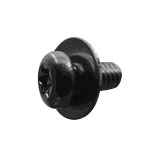 Pan Head Screw with Flat Washer - Stainless Steel, M3 - M6, Torx, Tamper-Resistant CSXPNHNDTPP1-SUS-M3-8