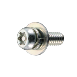 Pan Head Screw with Spring and Flat Washer - M3 - M6, Torx, Tamper-Resistant