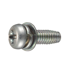 Self Tapping Screws - Pan Head, Phillips Drive, Tap Tight, S Type, Washer Included (SW+JIS Small FW) CSPPNHNDSP4-ST3W-TPT4-8