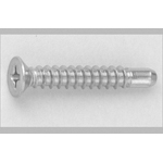 Self Tapping Screws - Low Flat Head, Phillips Drive, Cross Recessed, Solid Flanged End, D=7