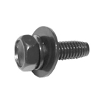Hex Head Screw with Wave Lock and JIS Flat Washer - Steel, M6/M8, SP-3