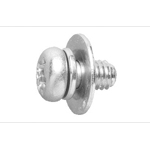 Pan Head Screw with Spring and Flat Washer - Steel, M3, Phillips