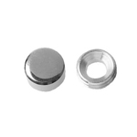 Mirror Lock Nut, Flat, Brass Low Cadmium Material (ECO-BS) FRNEB-BRH-25